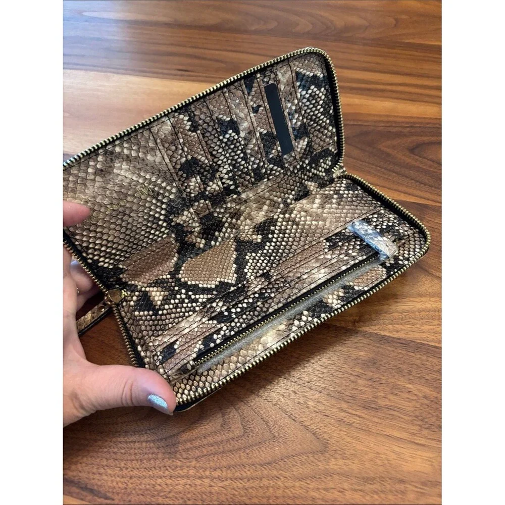 NWT New INC Snake Skin Hazell Wallet Wristlet